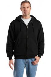 Heavyweight Full-Zip Hooded Sweatshirt with Thermal Lining